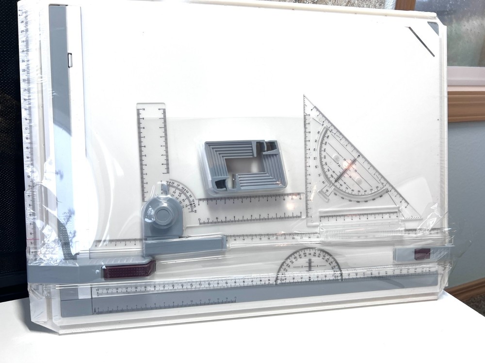 A3 Portable Drawing Board, Multi-Function Metric Drafting Table with Clear Rule