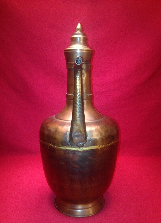 Vintage Exquisite Middle Eastern Design Large Pitcher 17"
