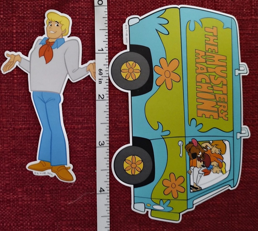 45pc. SCOOBY DOO VINYL STICKERS