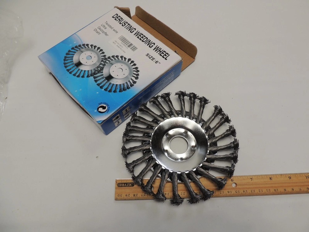 Weeding Wheel 6" Twisted Wire