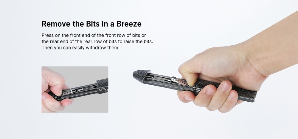 Olight Otacle D2 Ti Gears Multi-Bit Driver w/Fidget Slider & Gear Etching