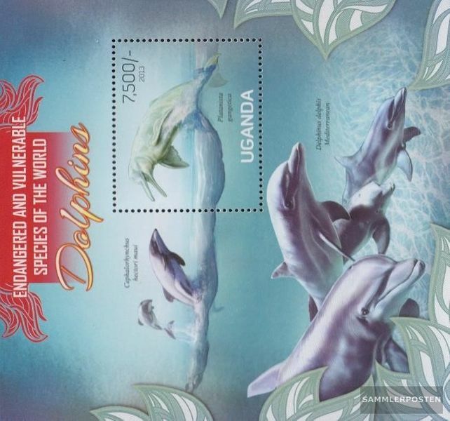 uganda Block419 MNH 2013 Delphine