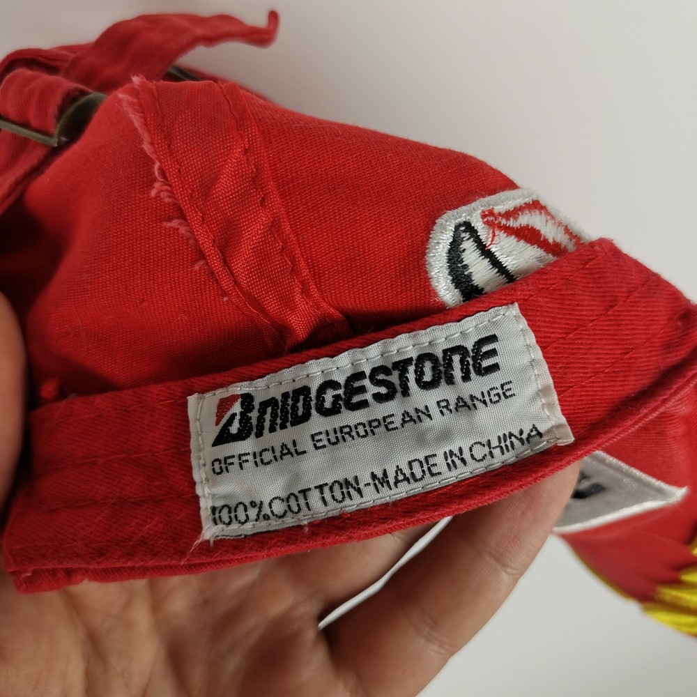 Bridgestone vintage red racing cap