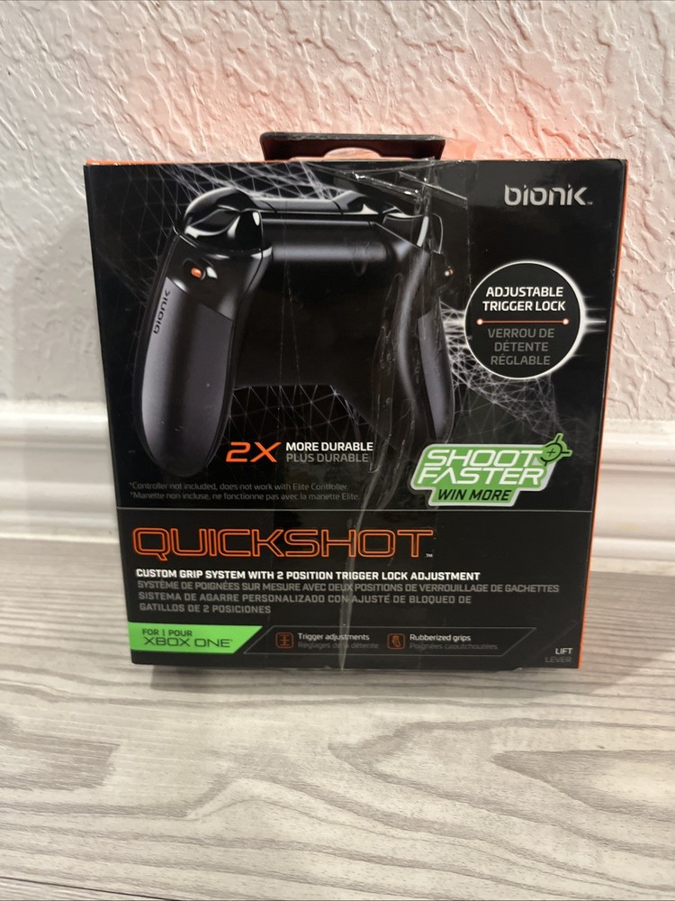 BIONIK BNK-9011 Xbox One Quickshot Custom Controller Grip And Dual Trigger Locks