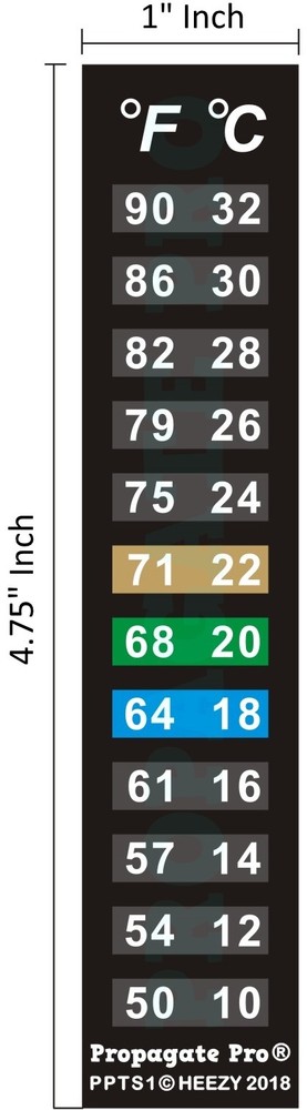 10 Stick On Thermometer Strip Adhesive Sticker Home Brewing Fermenting Aquarium