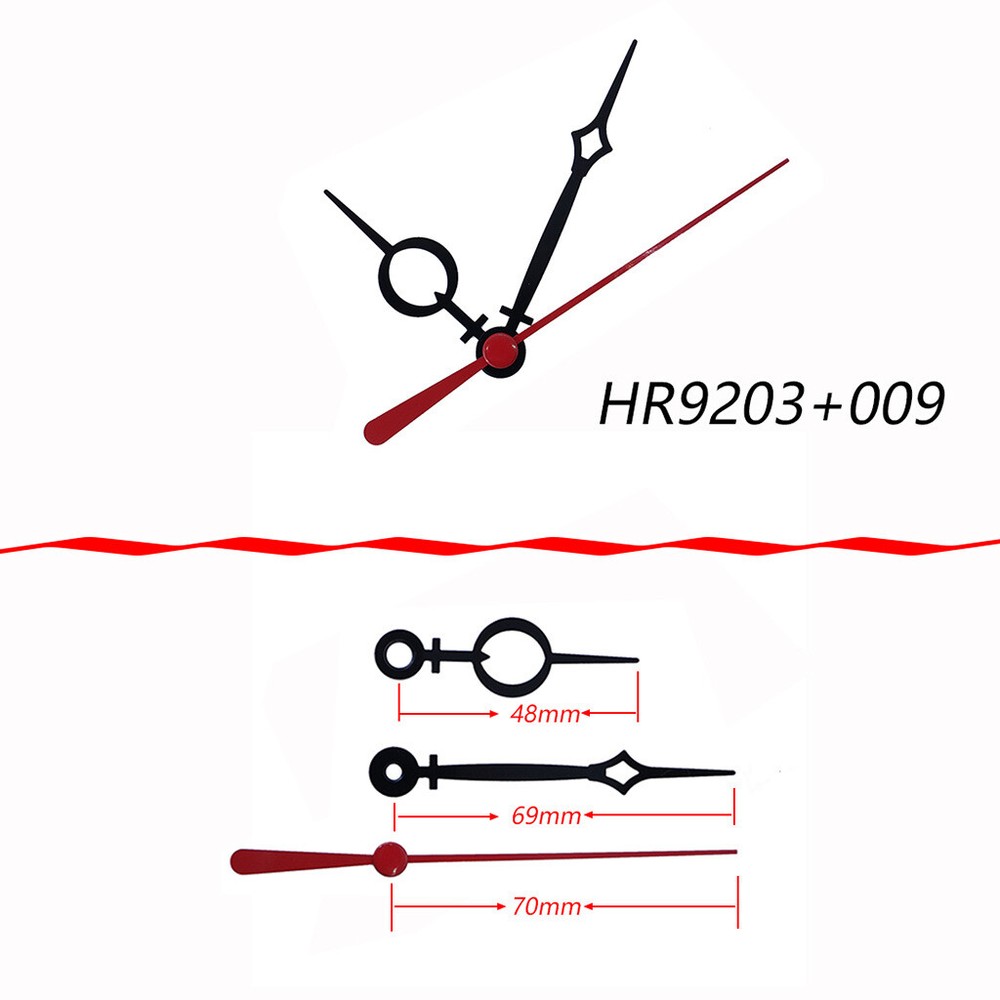 Diy Electronic Quartz Clock Movement Metal Hour Minute/second Hands