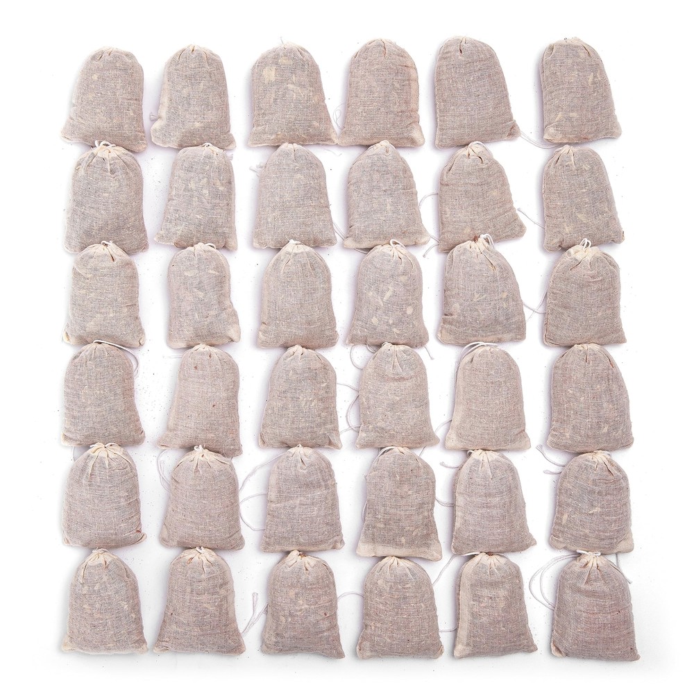 36 Pack Cedar Sachets Bags Red Cedar Chips Sachets for Clothes Storage Drawers