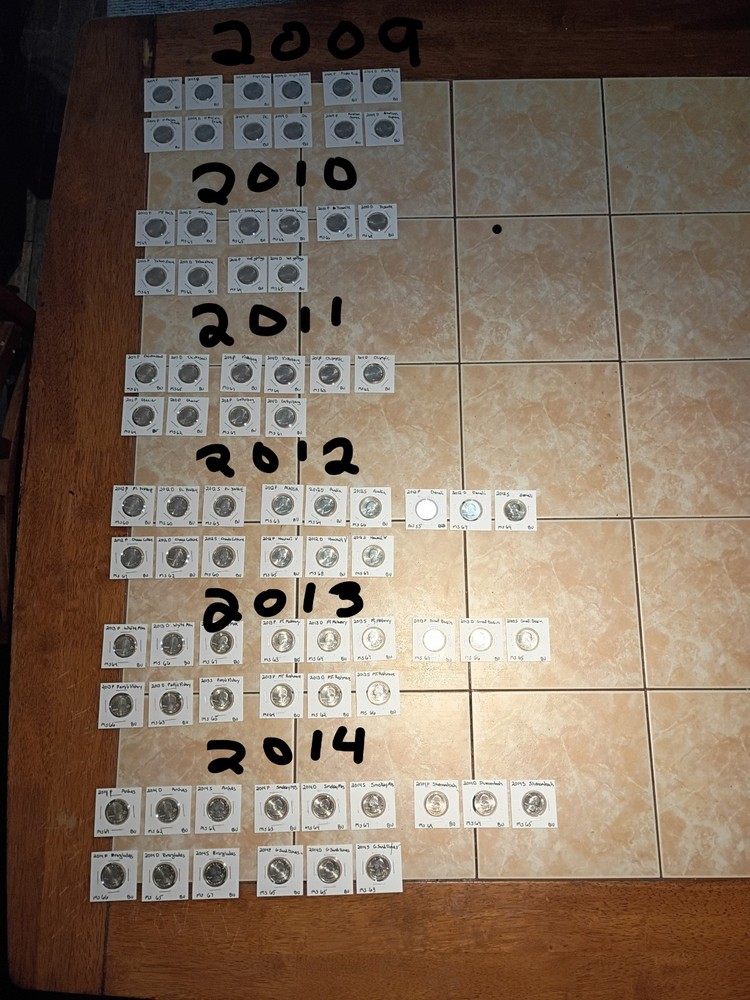 2009 Thru 2021 Quarters P,D,S,W Complete Set