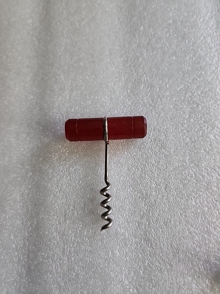 Vintage Red Handled Corkscrew