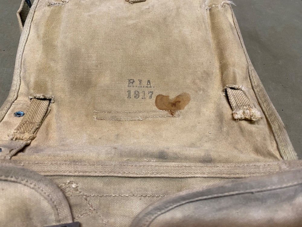 ORIGINAL WWI US ARMY M1910 HAVERSACK COMBAT FIELD BACKPACK