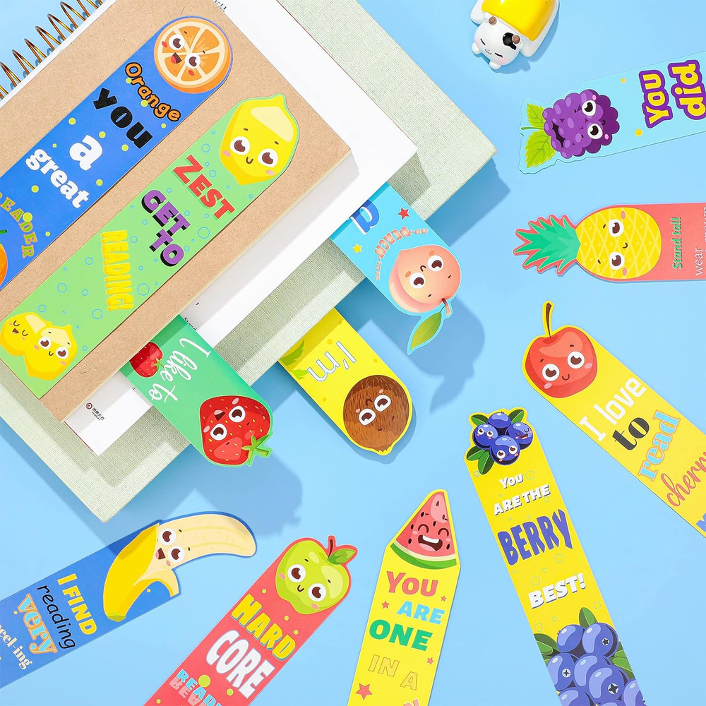 Bookmarks for Kids Scratch and Sniff Bookmarks Fruit Scented Fun Bookmarks Class