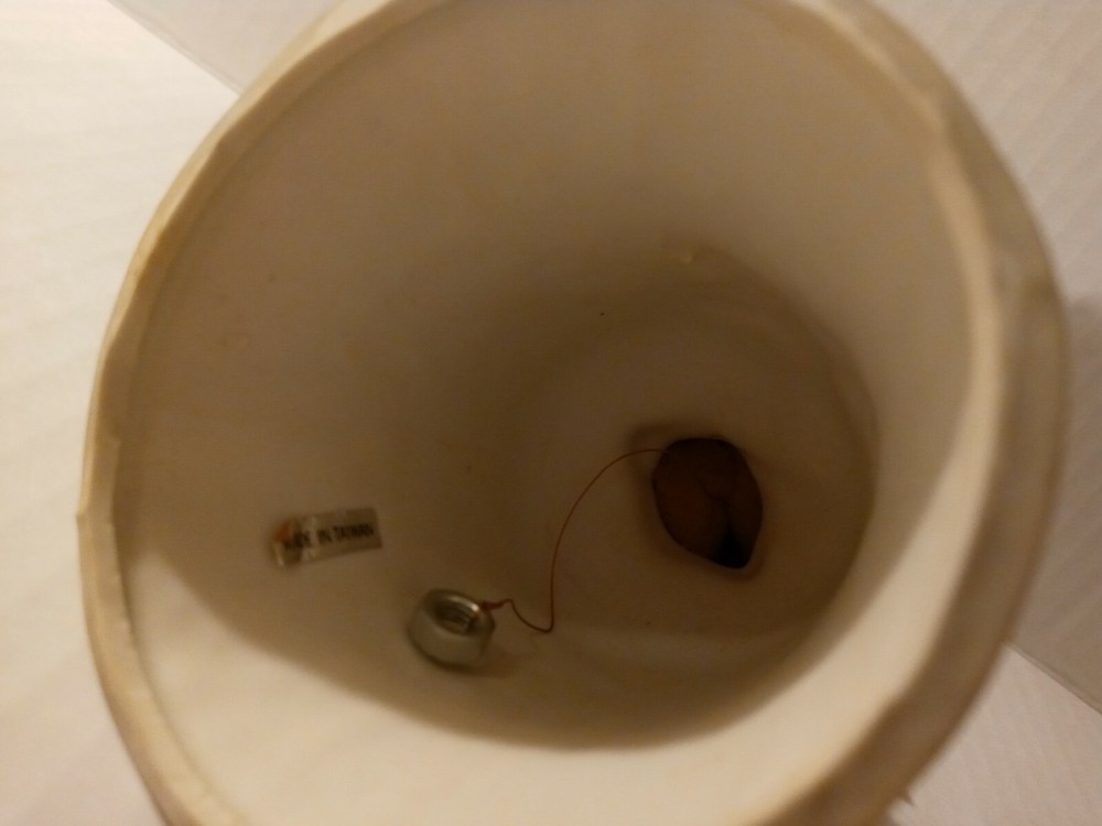 4.25" Brown Ceramic Bisque Bird Bell