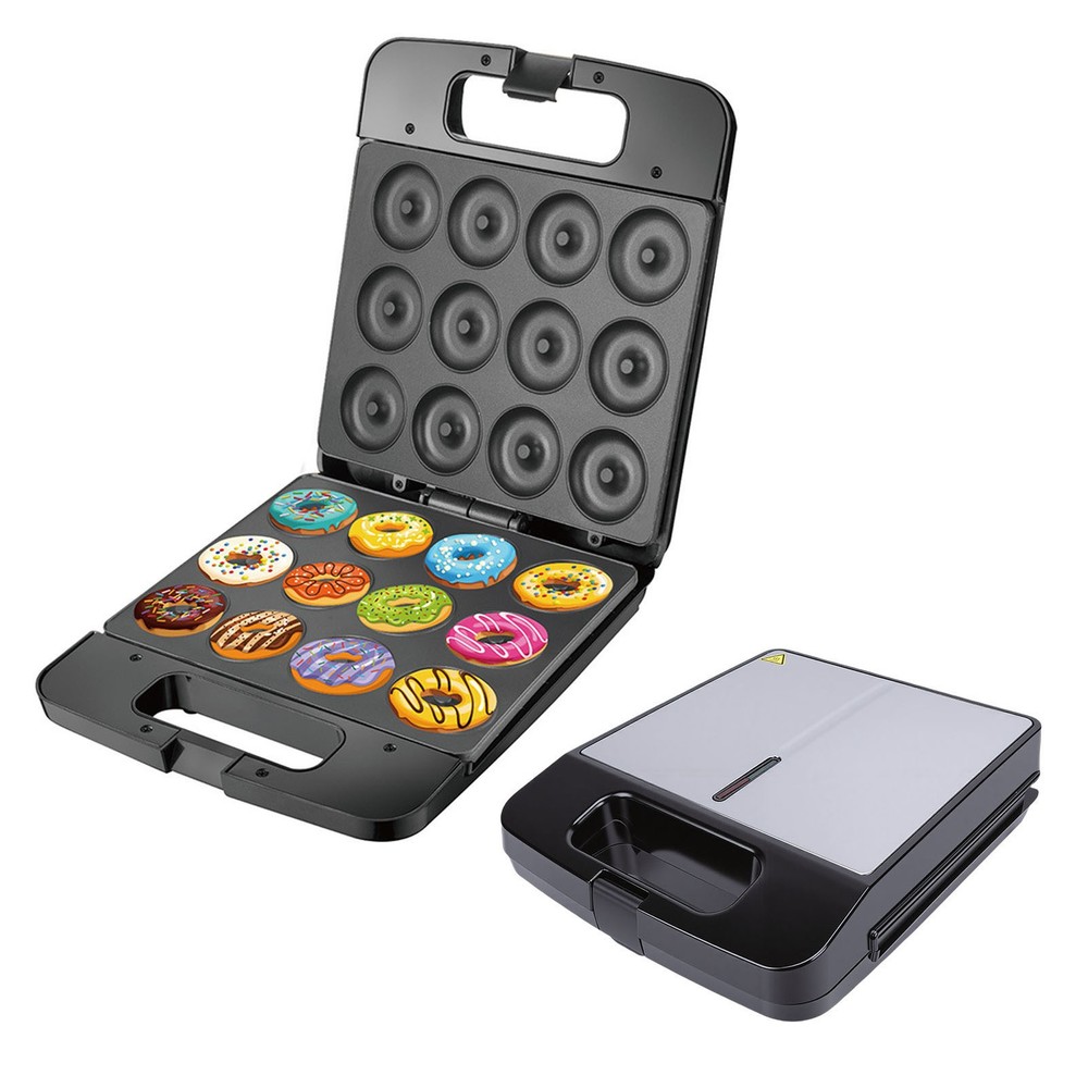 3-Donut Maker Machine With Double Sided Heating For Home Kitchen Use