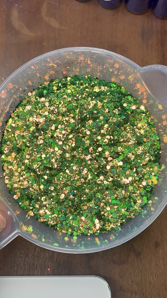 Green Apple Chunky Glitter 3.3 Oz Bottle