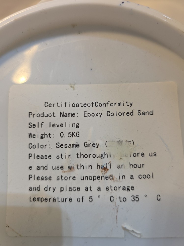 High-Gloss Marble Effect Epoxy Floor Coating, Epoxy Floor Paint ~ Sesame Gray