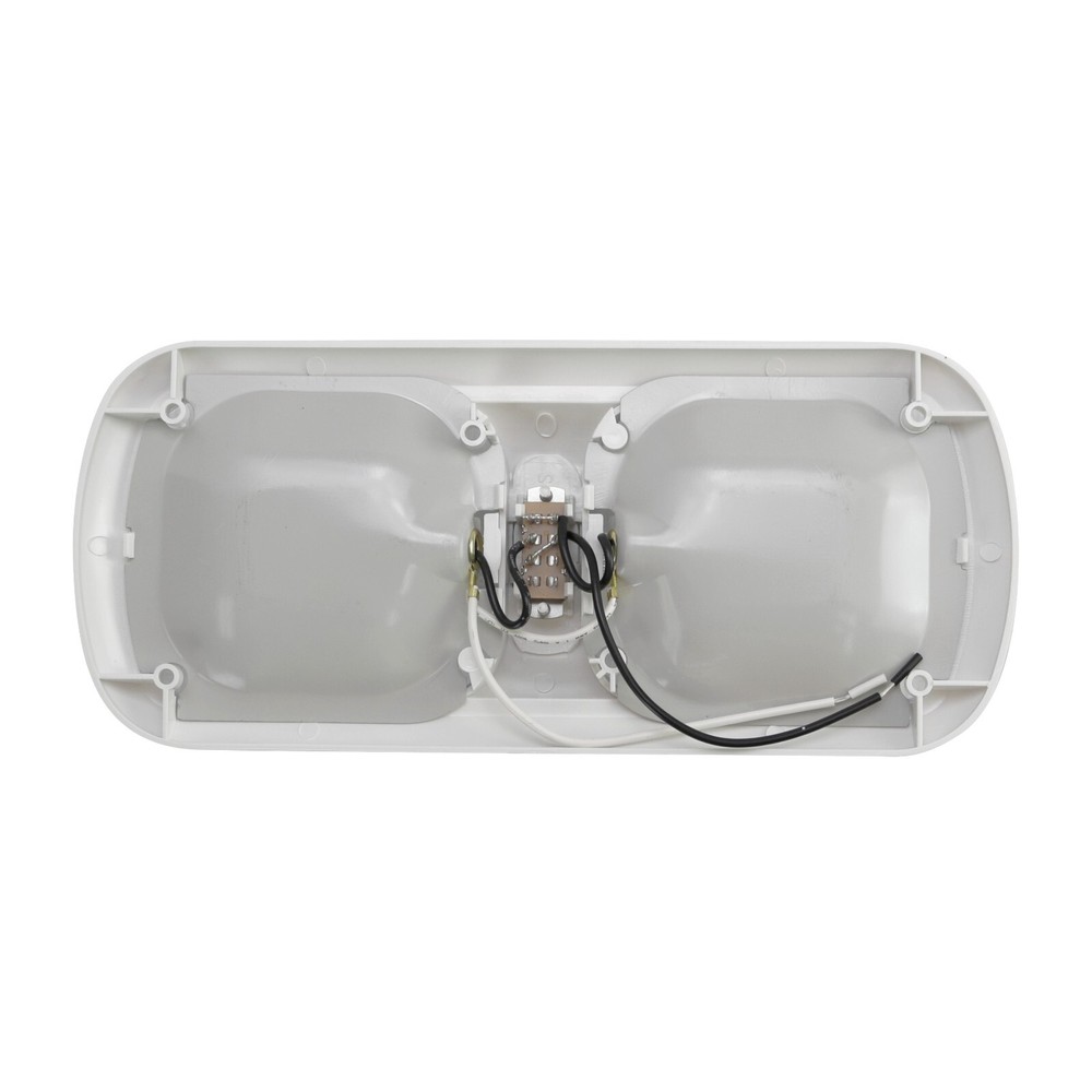 NEW RV Incandescent Double Dome Clear Interior Ceiling Light Boat Camper Trailer