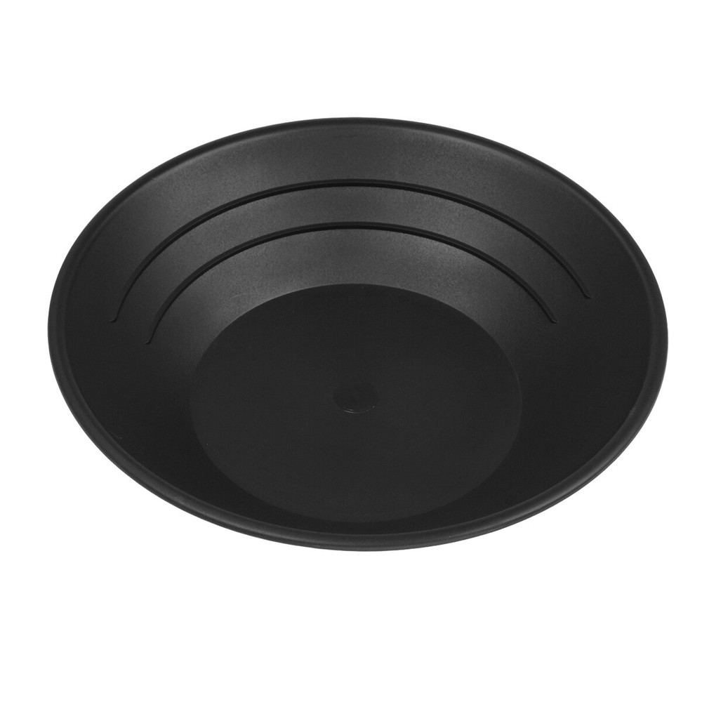 10" Black Plastic Gold Pan – 2 Pack for Gold Prospecting & Mining