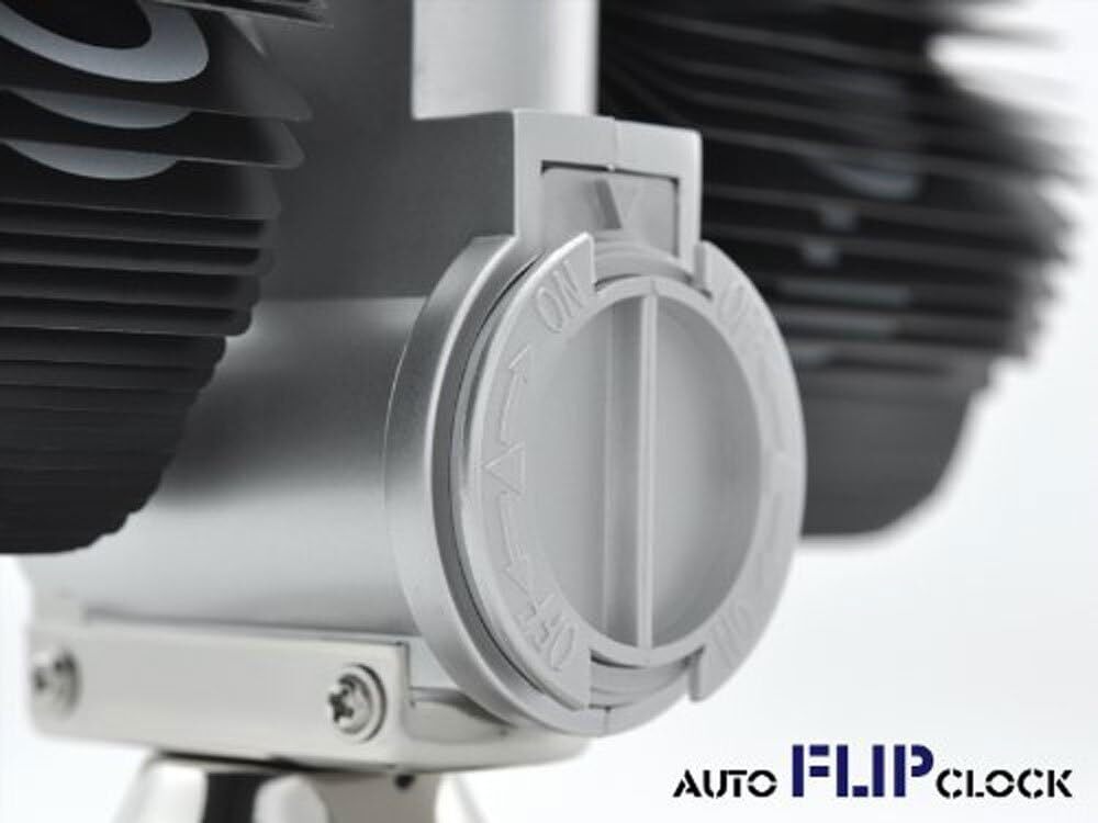 The retro digital flip downward clock