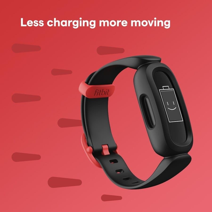 Fitbit Google Fitbit Ace3 Activity Tracker for Kids 6+ Black/Red