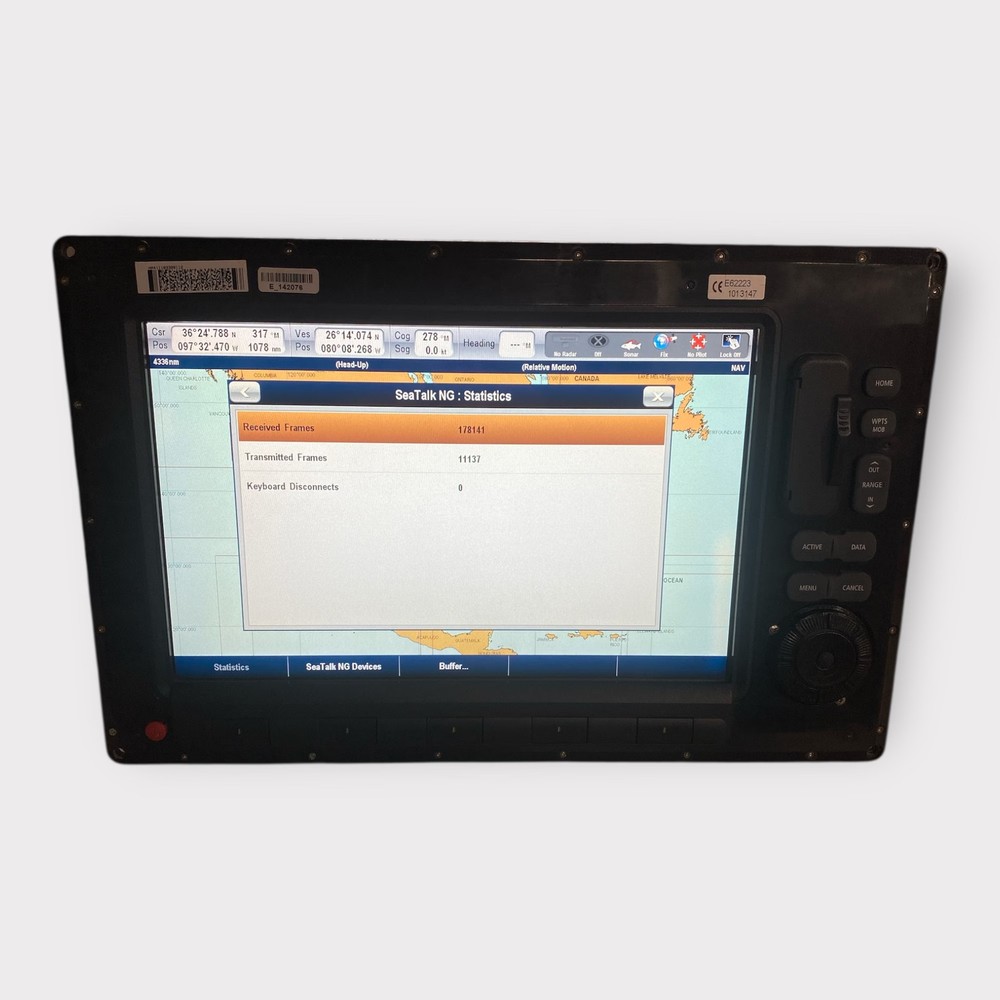 Raymarine E120W Widescreen Multifunction Display E62223 *CORE ONLY* Fully Tested