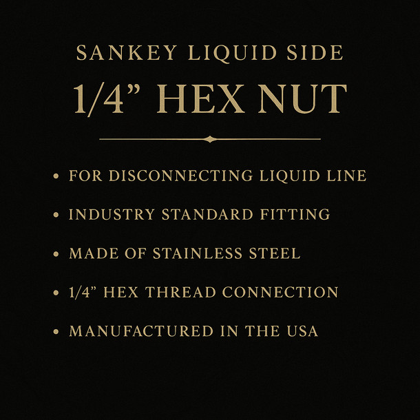 Sankey Sankey Liquid Side 1/4in Hex Nut