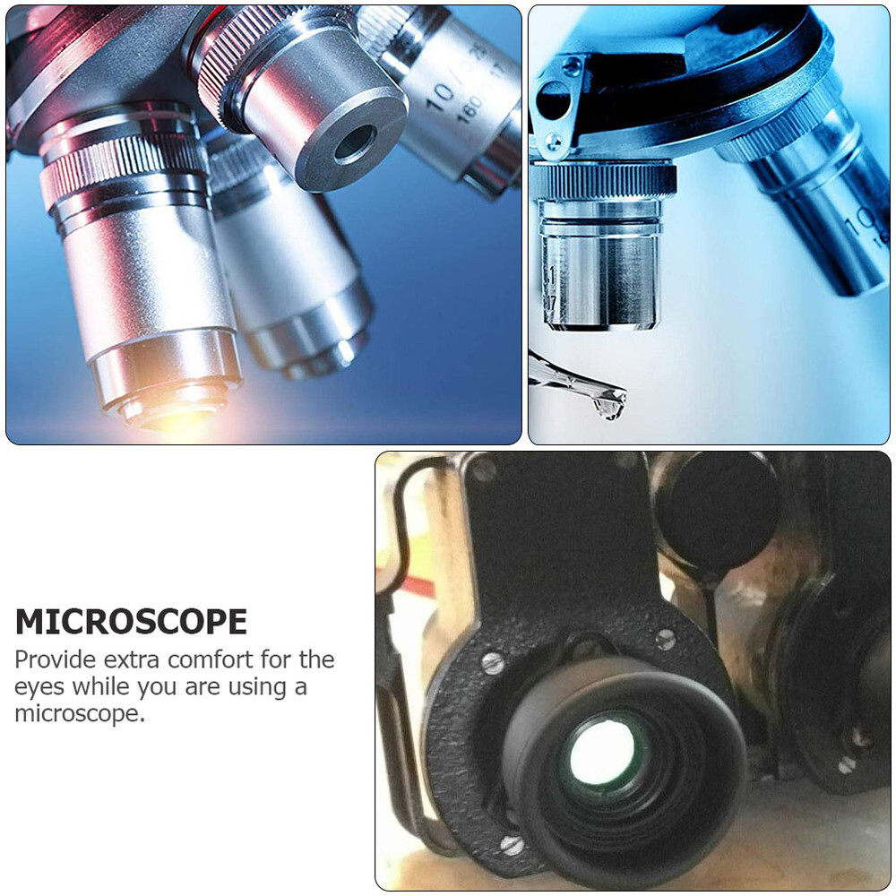 2Pcs Microscope Eye Guards Microscope Eyecups Microscope Eyecups Rubber Eye Cups