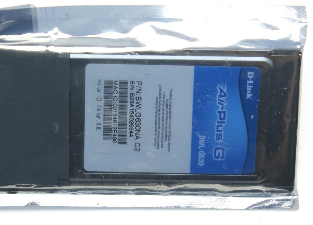 D-Link AirPlus G DWL-G630 Wireless Notebook Adapter
