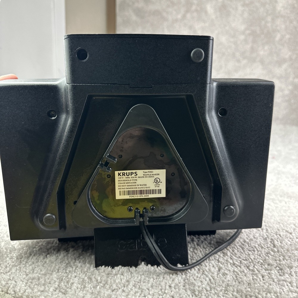 KRUPS FDK2 Belgian Double Waffle Maker - Tested Working