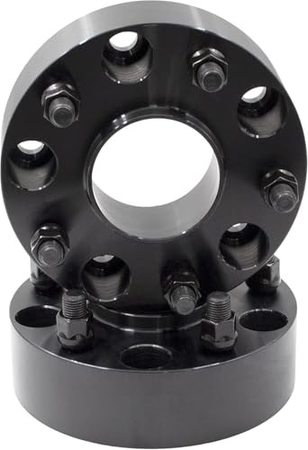 2 Pcs Wheel Spacers Adapter Hub Centric 5x5.5 2.00" Thick - 2 Pack Black