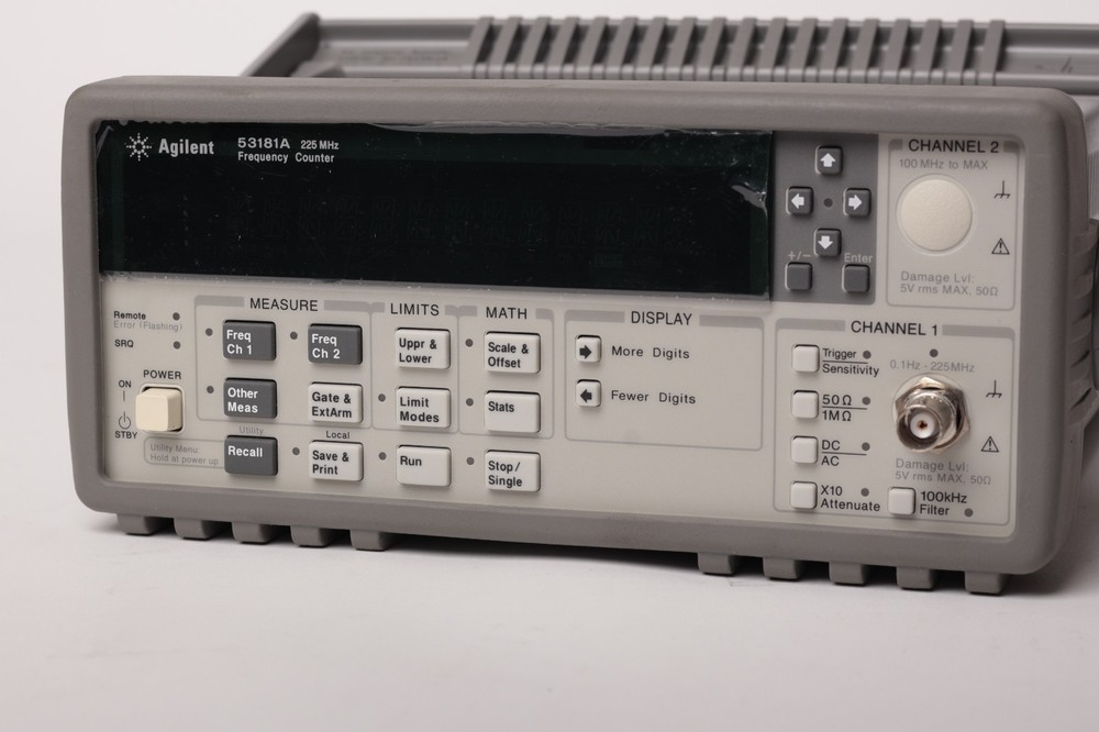 Agilent 53181A 225 MHz Frequency Counter – Tested Powers On