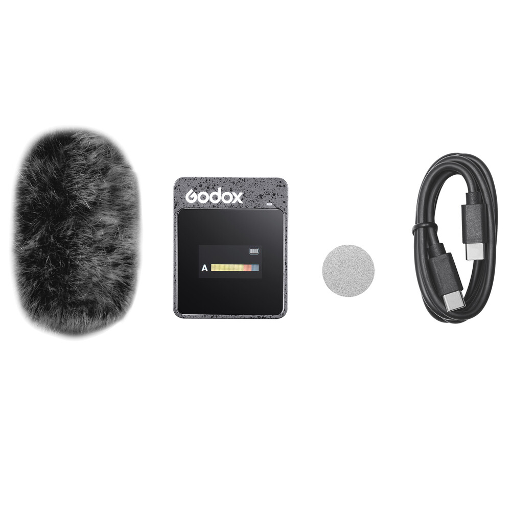 US Godox MoveLink II M2 Wireless Lavalier Microphone Transmitter Receiver Set