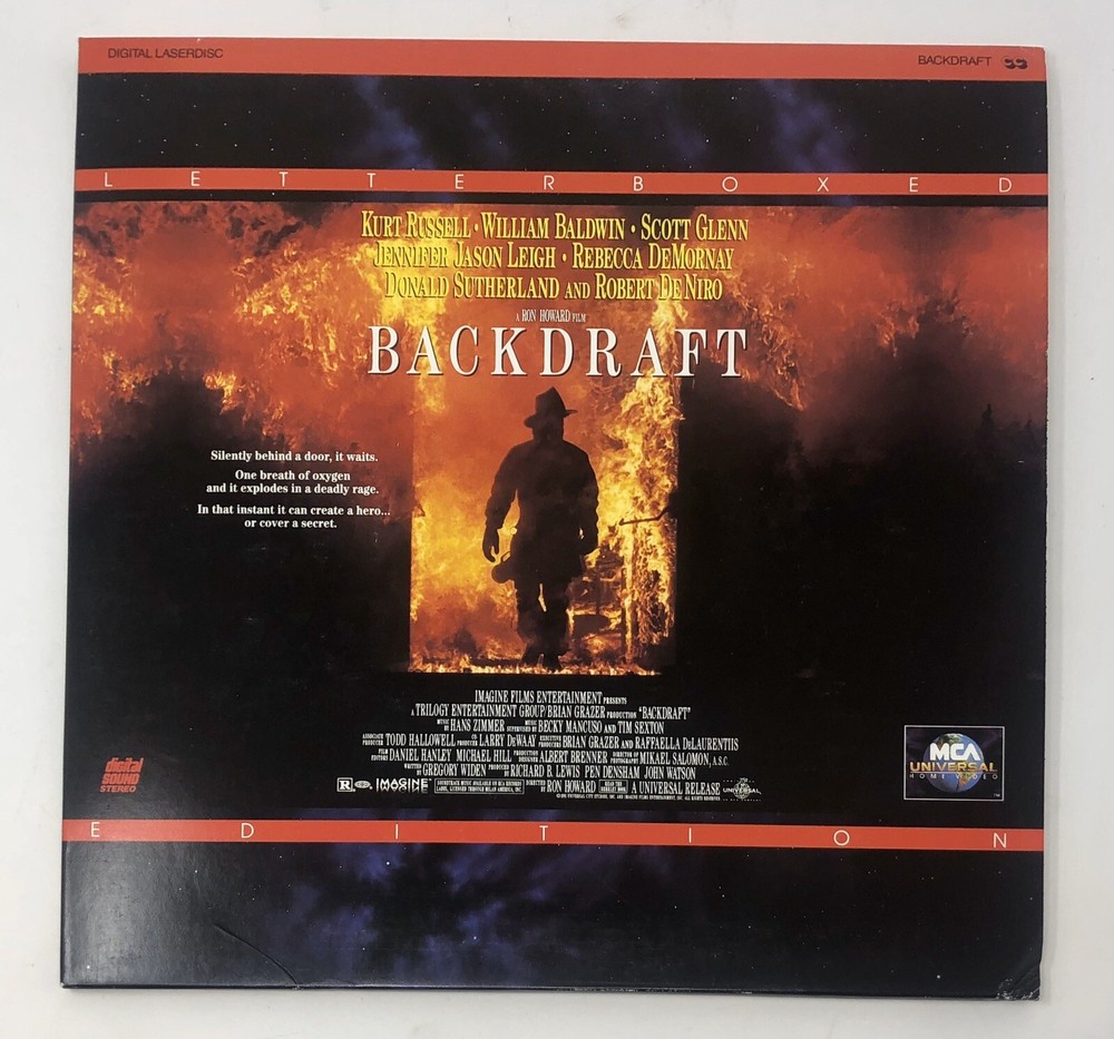 Backdraft (1991) - Laserdisc - Widescreen   Kurt Russell