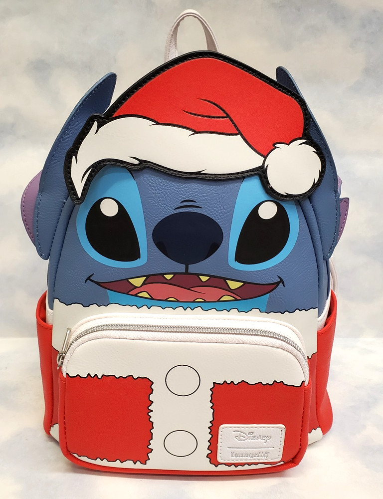 LOUNGEFLY Backpack STITCH SANTA NEW with TAGS