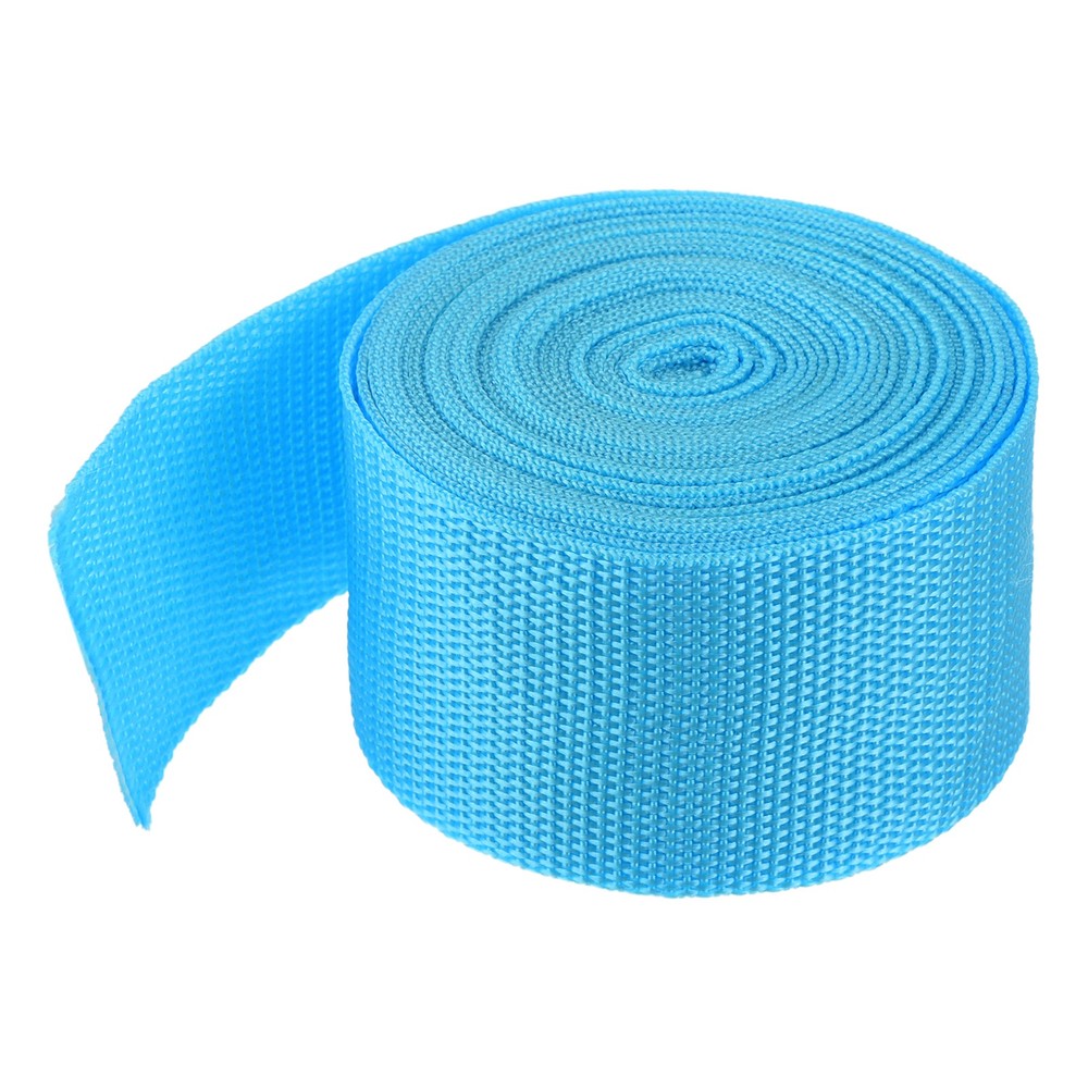 Lightweight Polypropylene Webbing Strap 5cm 5 Yard Aquamarine Blue