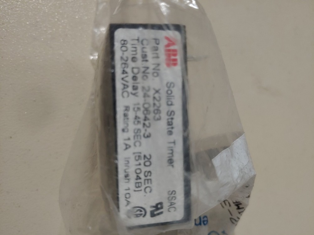 MANITOWOC 24-0642-3 PUMP DELAY TIMER 20 SEC DELAY