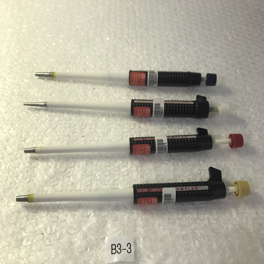 *Preowned Abbott (Lot Of 4) Oxford Precision Sampler Micropipetting System #
