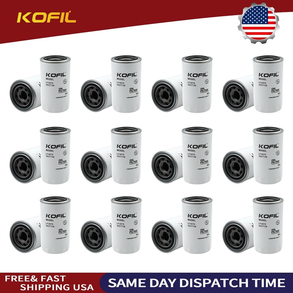 (12X)For Fleetguard Oil Filter LF3970 Cummins ISB Engine