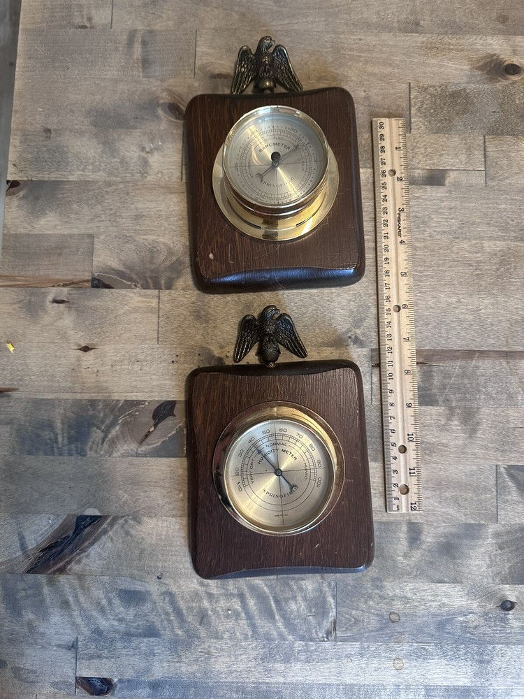 vintage springfield barometer And Humidity Weather System
