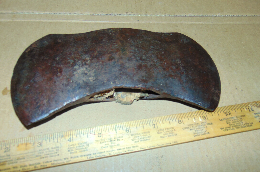 Very Old Double Edged Axe Head "Knot Klipper"