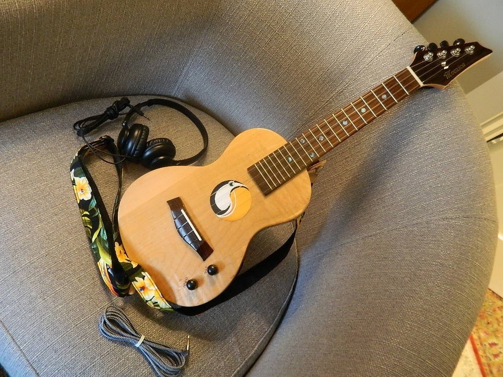 Electric, Silent, Solid Body, Concert Ukulele
