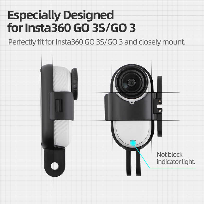 Foldable Vertical Horizontal Mount Adapter Bracket for Insta360 GO 3S/3 Camera