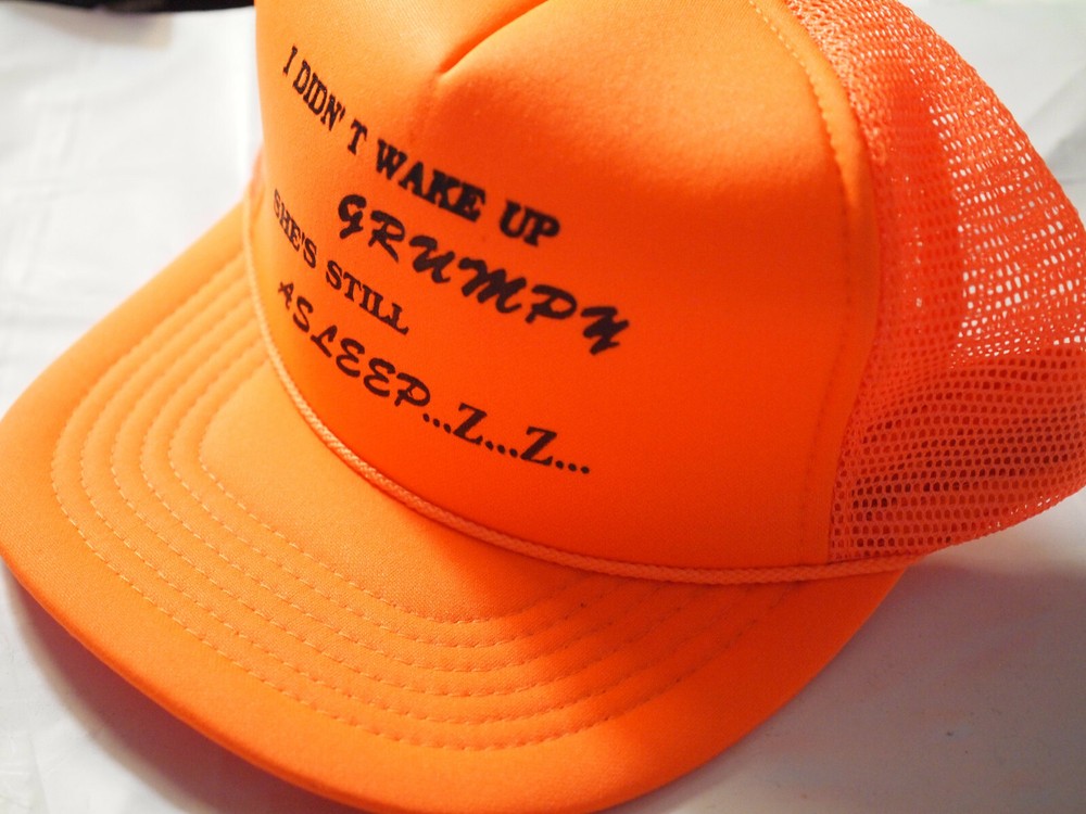 Grumpy is still asleep Baseball Cap Hat