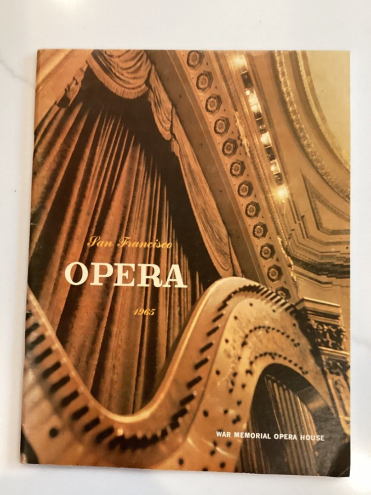 San Francisco Opera, 1965 Opera & Ballet Schedule Program