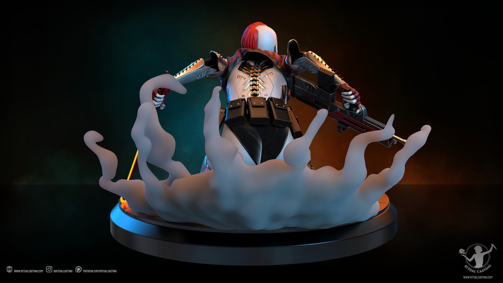Molly V2 Ritual Casting Statue 3D Print Unpainted Unassembled