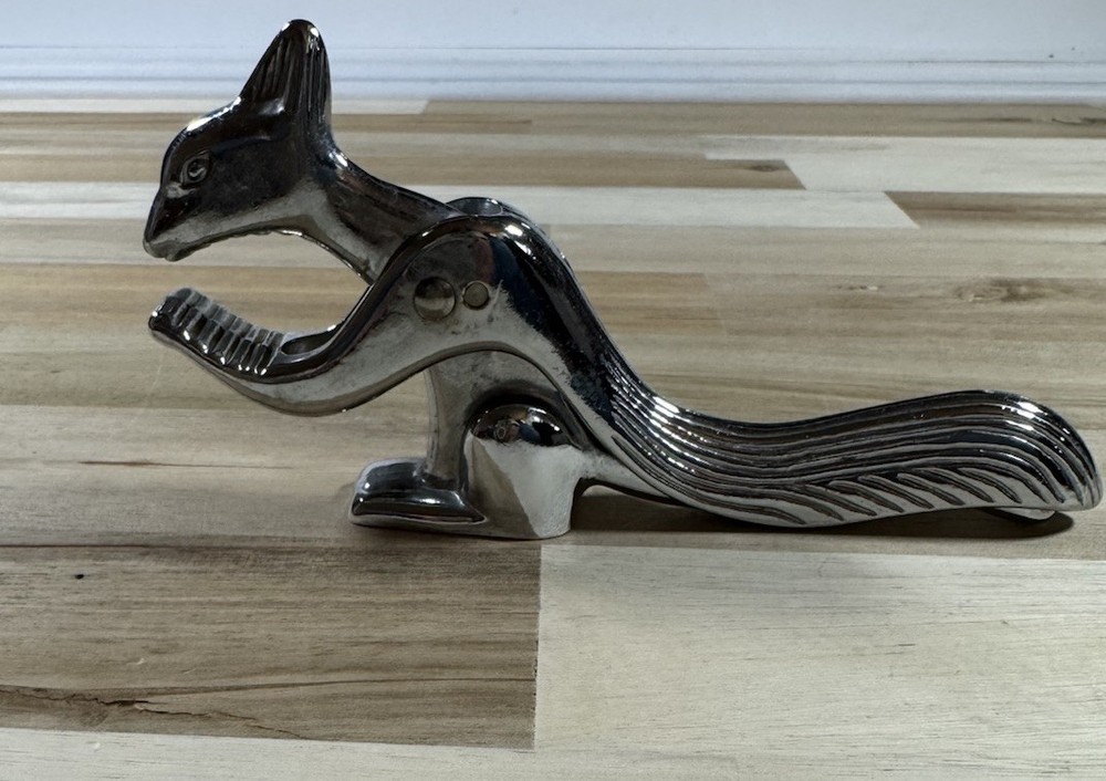 Metal Squirrel Nut Cracker Vintage