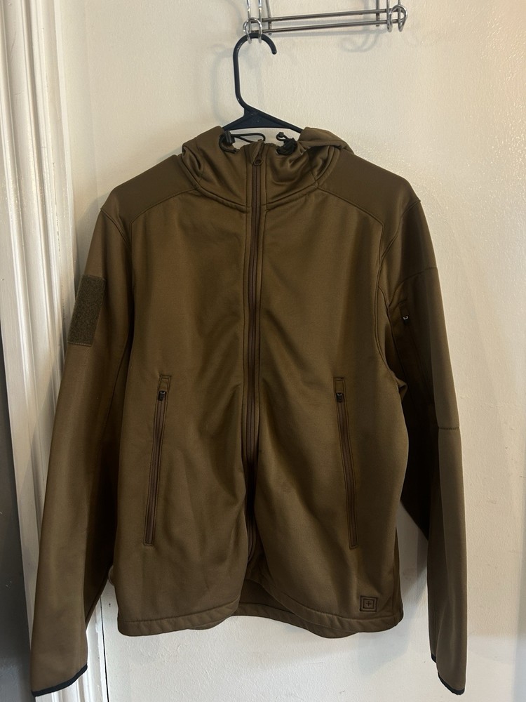 5.11 Tactical Series Brown Polyester Jacket Unisex Adults Medium Regular Size