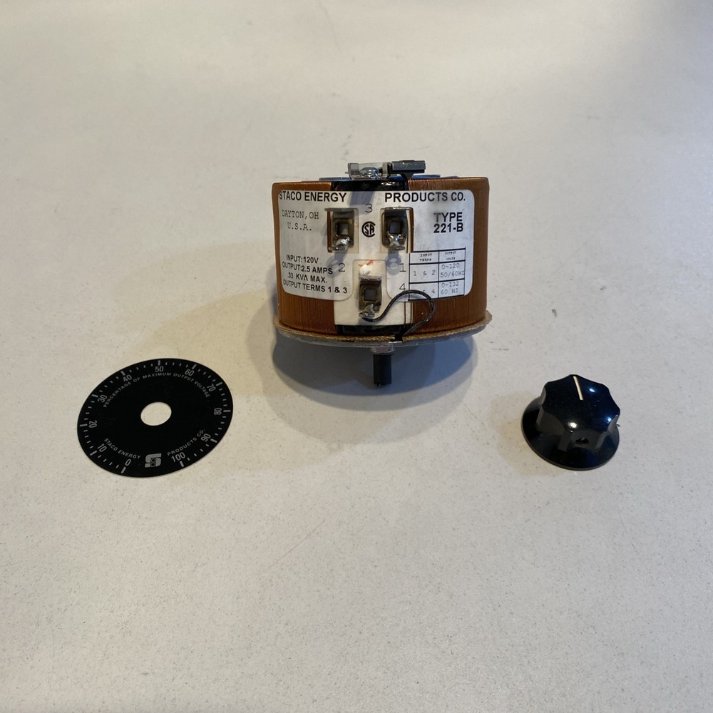 Staco Energy 221-B Variac Variable Transformer