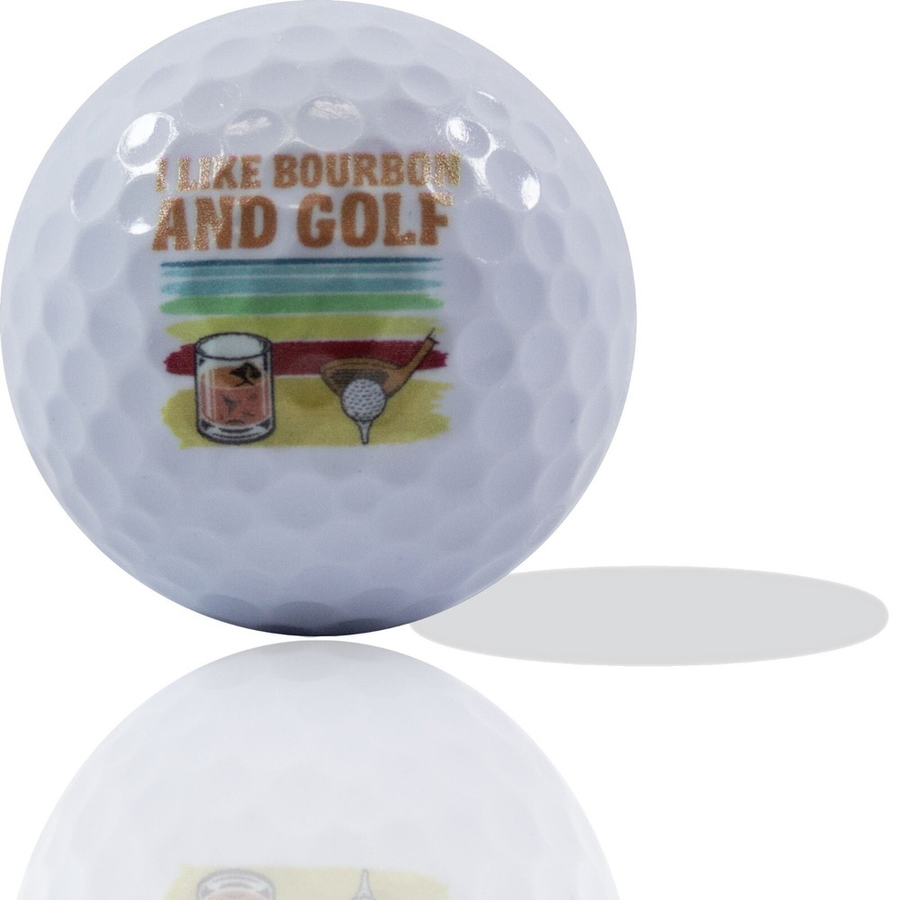 Bourbon and Golf! Golf Balls 12 Pack - Perfect Gift Idea