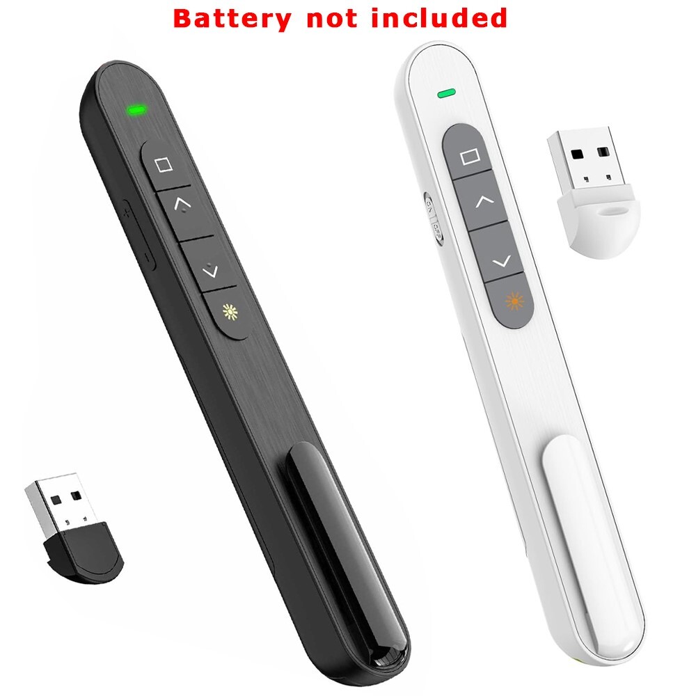 Remote Wireless USB Presenter Laser Pointer Clicker For Power Point Presentation