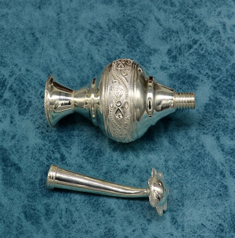 925 sterling silver spray bottle, silver perfume bottle, puja article su164